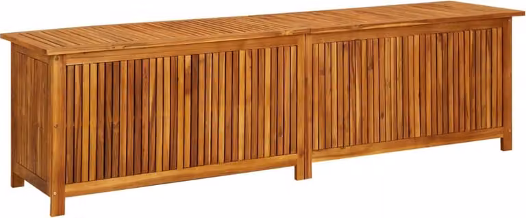 Contenitore da Giardino 200x50x58cm in Legno Massello di Acacia