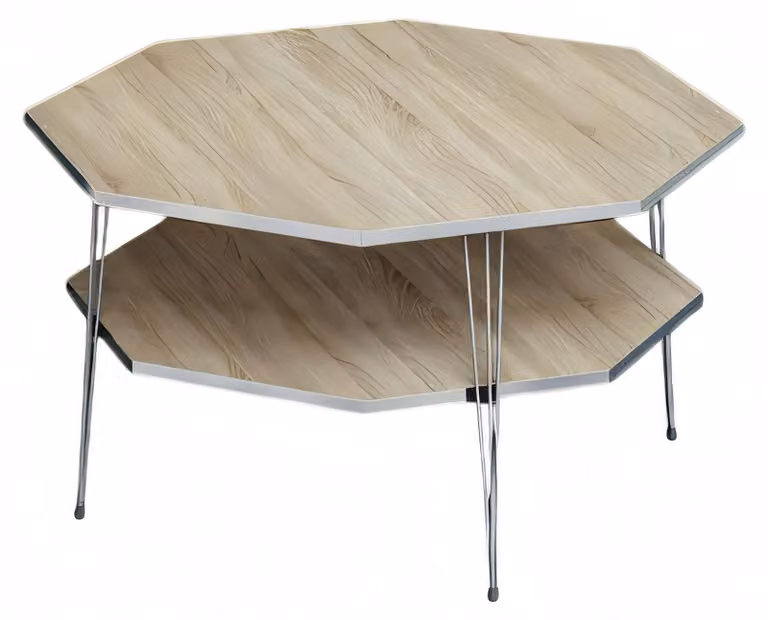 Eleganter brauner Couchtisch aus Holz mit stilvollem Design