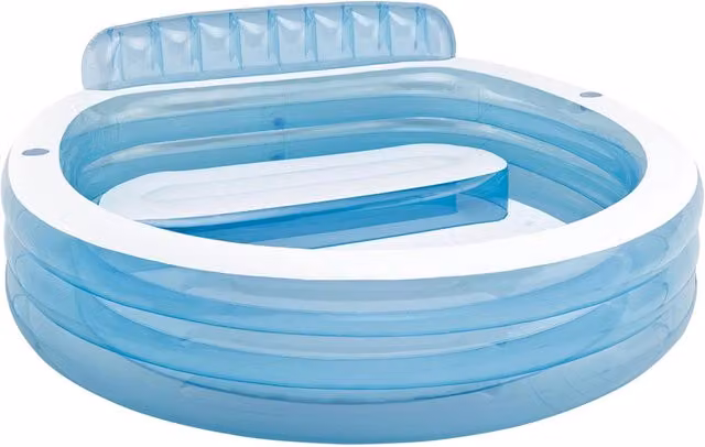 Piscina gonfiabile rotonda Intex Family colore blu L: 224 cm, P: 216 cm, H: 76 cm