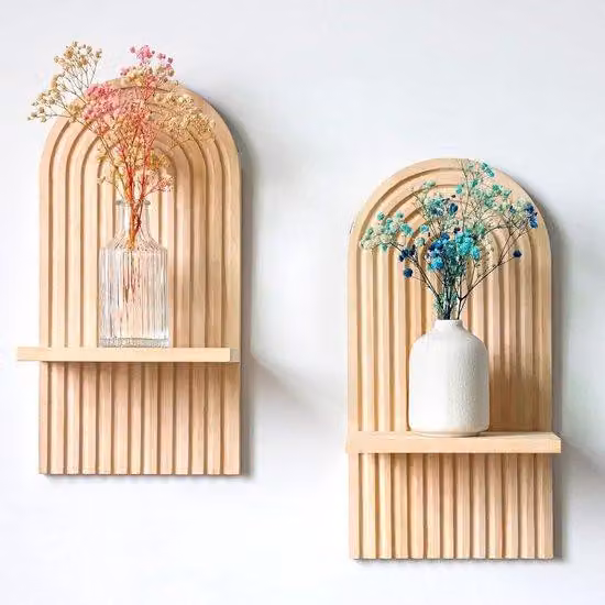 Set di 2 assi da parete in legno "Arcobaleno"