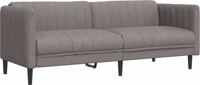 Divano | Divano da soggiorno | Sofa a 3 Posti Grigio Talpa in Tessuto