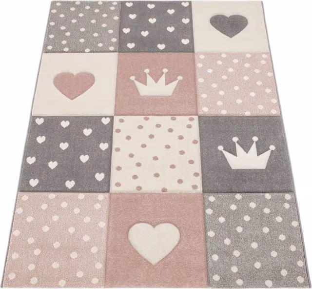 Tappeto per bambini Kosmos rosa L: 170 cm, P: 120 cm