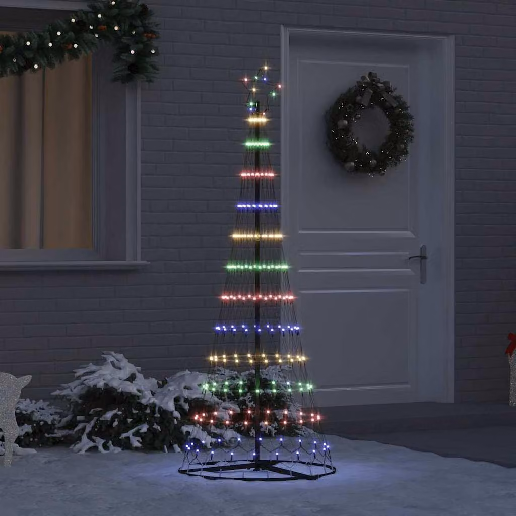 Maison Exclusive - Albero di Natale a LED, multicolore, 180 cm, struttura in metallo