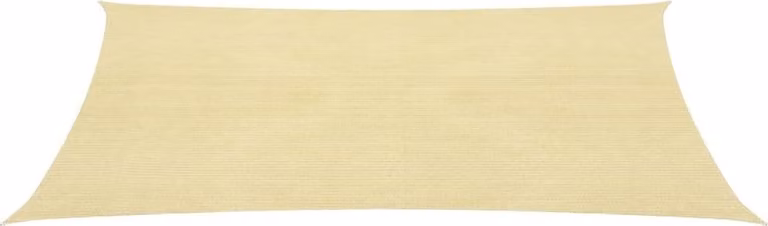 The Living Store Tenda da sole in HDPE rettangolare 2x4 m beige