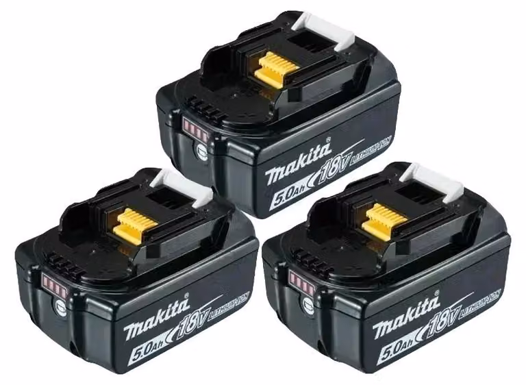 Batteria per utensili elettrici, 18V, con sistema di gestione della batteria integrato, confezione da 3 batterie da 5.0Ah