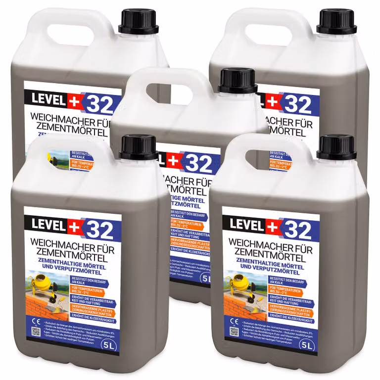 Plastificante per malta da muratura e intonaci 25L Level+32