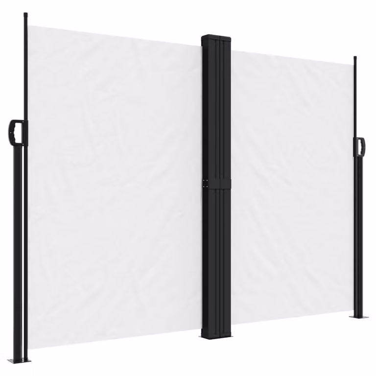 Tenda da Sole Laterale Retrattile Bianca 180x1200 cm