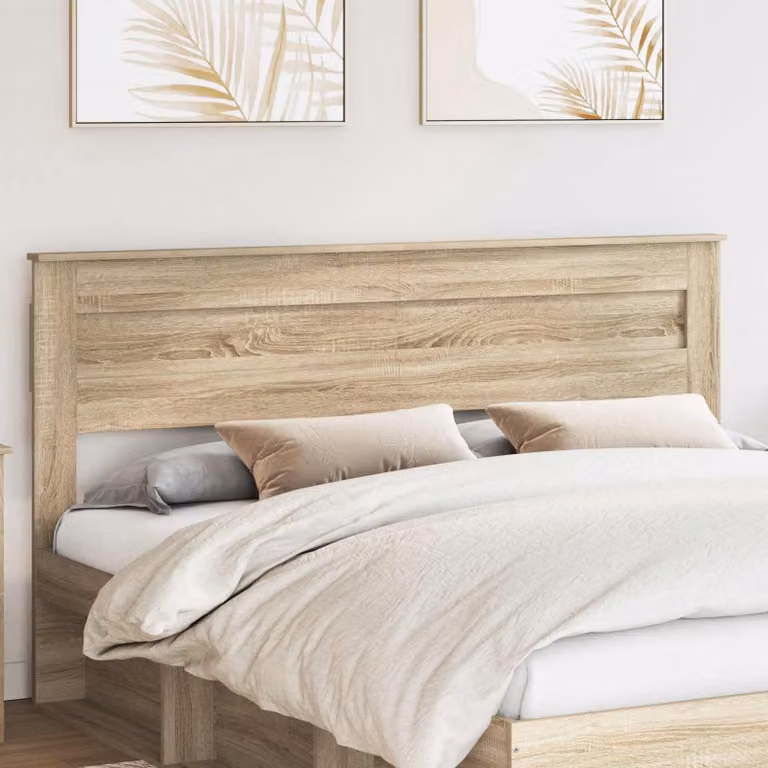 Testiera per letto vidaXL in legno ingegnerizzato Rovere Sonoma, marrone, stile minimalista