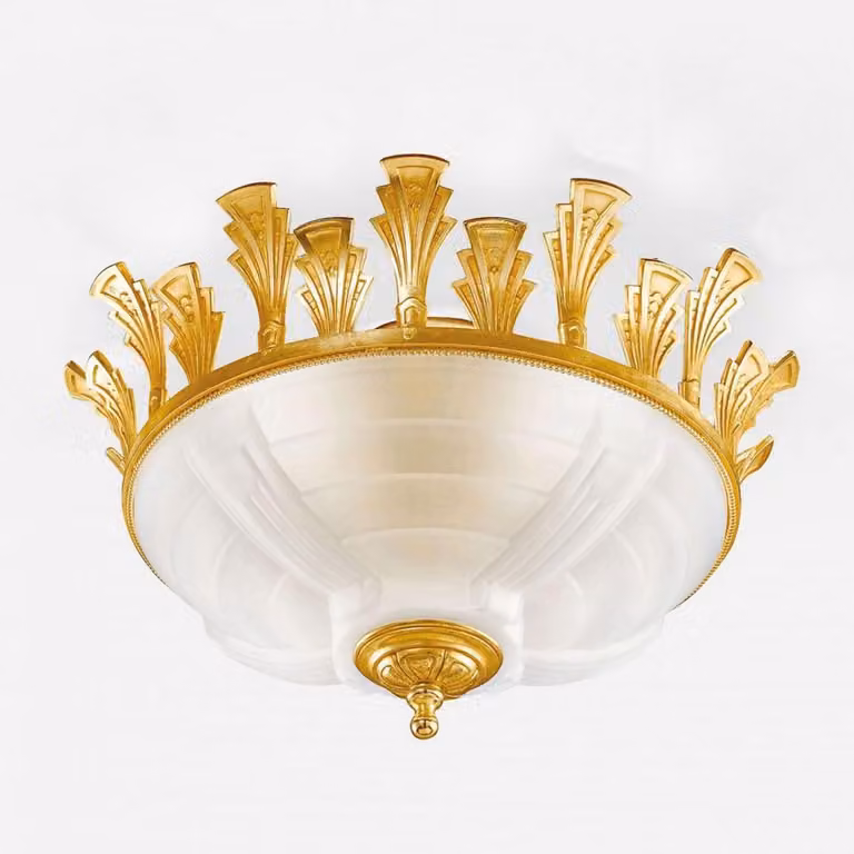 Casa Padrino plafoniera barocca oro/bianco Ø 52 x H. 28 cm - Italy