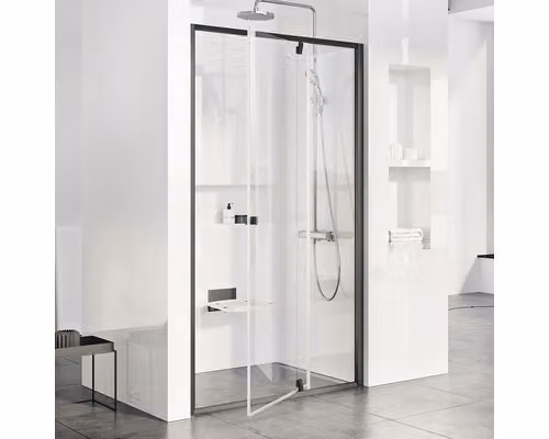 Porta doccia RAVAK Pivot PDOP2-100 nero+trasparente 03GA0300Z1