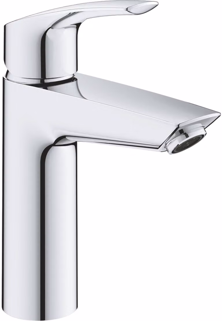 Grohe Eurosmart mitigeur monocommandé pour lavabo, M-Size, saillie 121mm, sans garniture de vidage, EcoMode, 2339530E, 2339530E