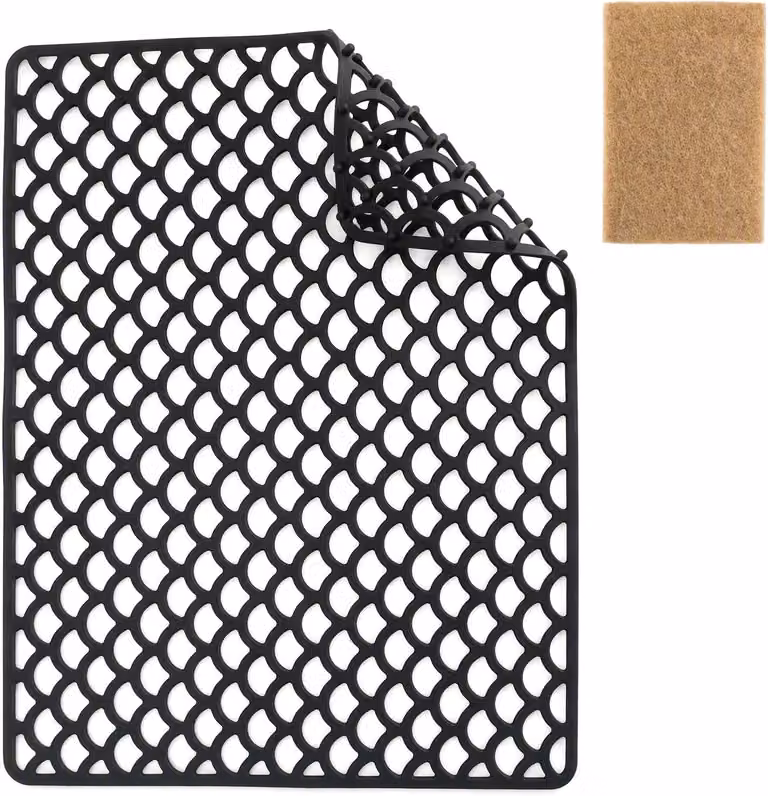 Tappetino in silicone per lavello, tagliabile, protegge da graffi, ideale per la cucina