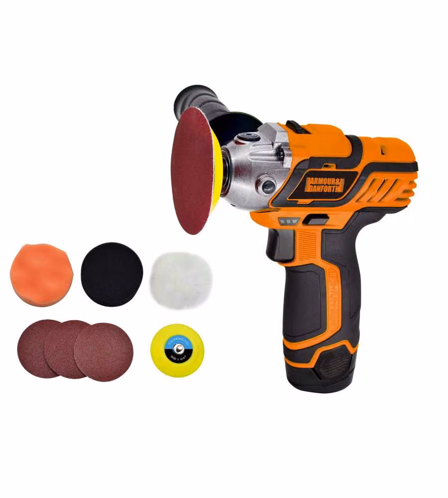 Lucidatrice e Levigatrice a Batteria 12V con Kit 7 Accessori