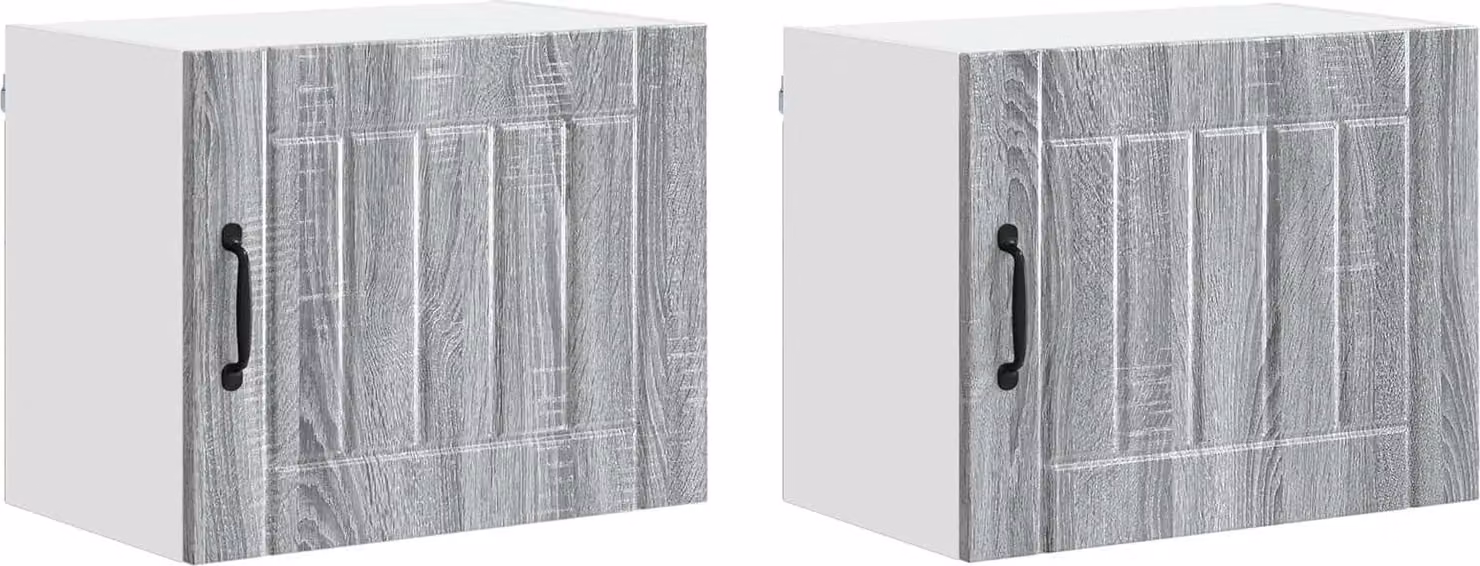 Armadietto a muro LUCCA 2 pcs Grigio Sonoma 50 x 31 x 40 cm