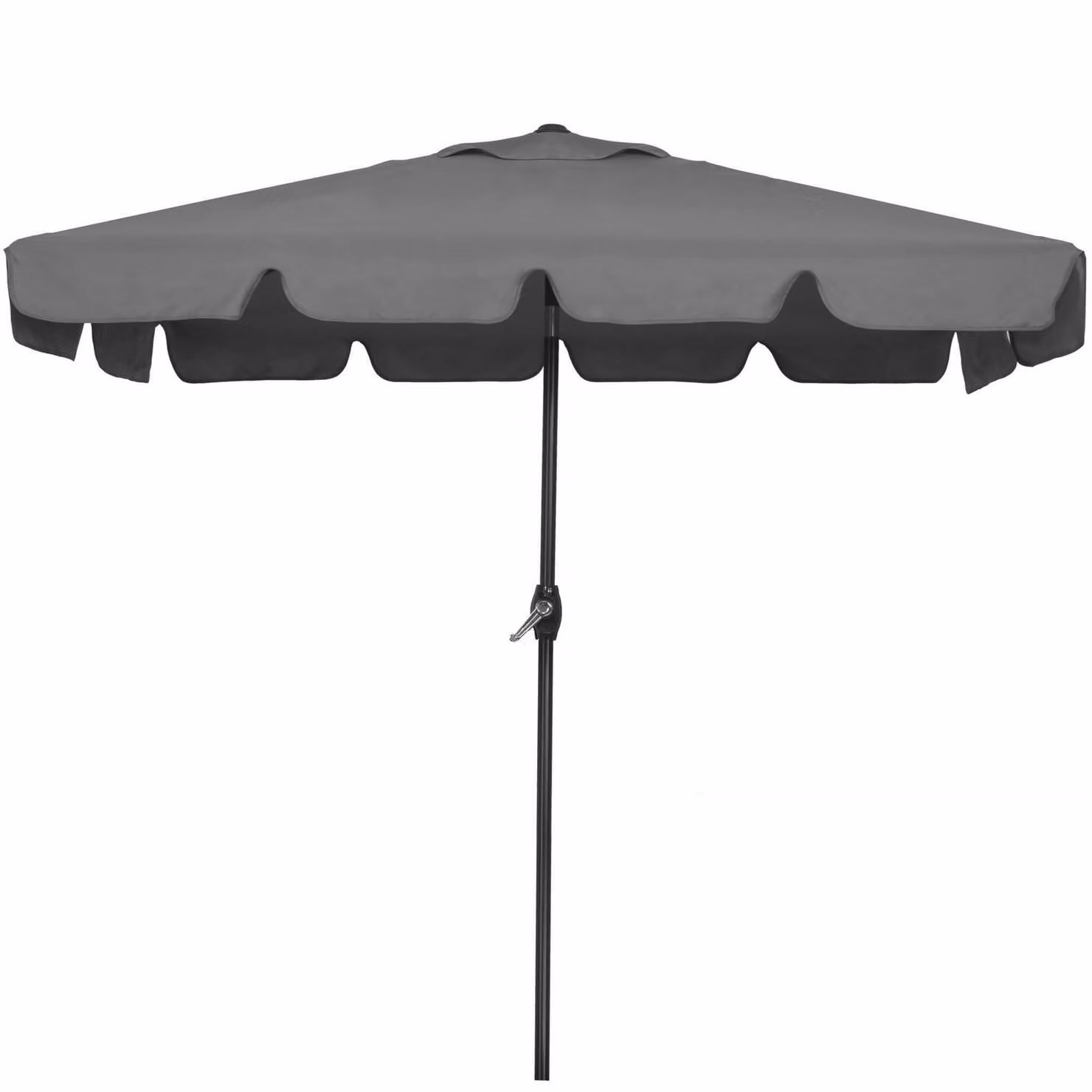 Springos® ombrellone da giardino rettangolare inclinabile con manovella - grigio scuro