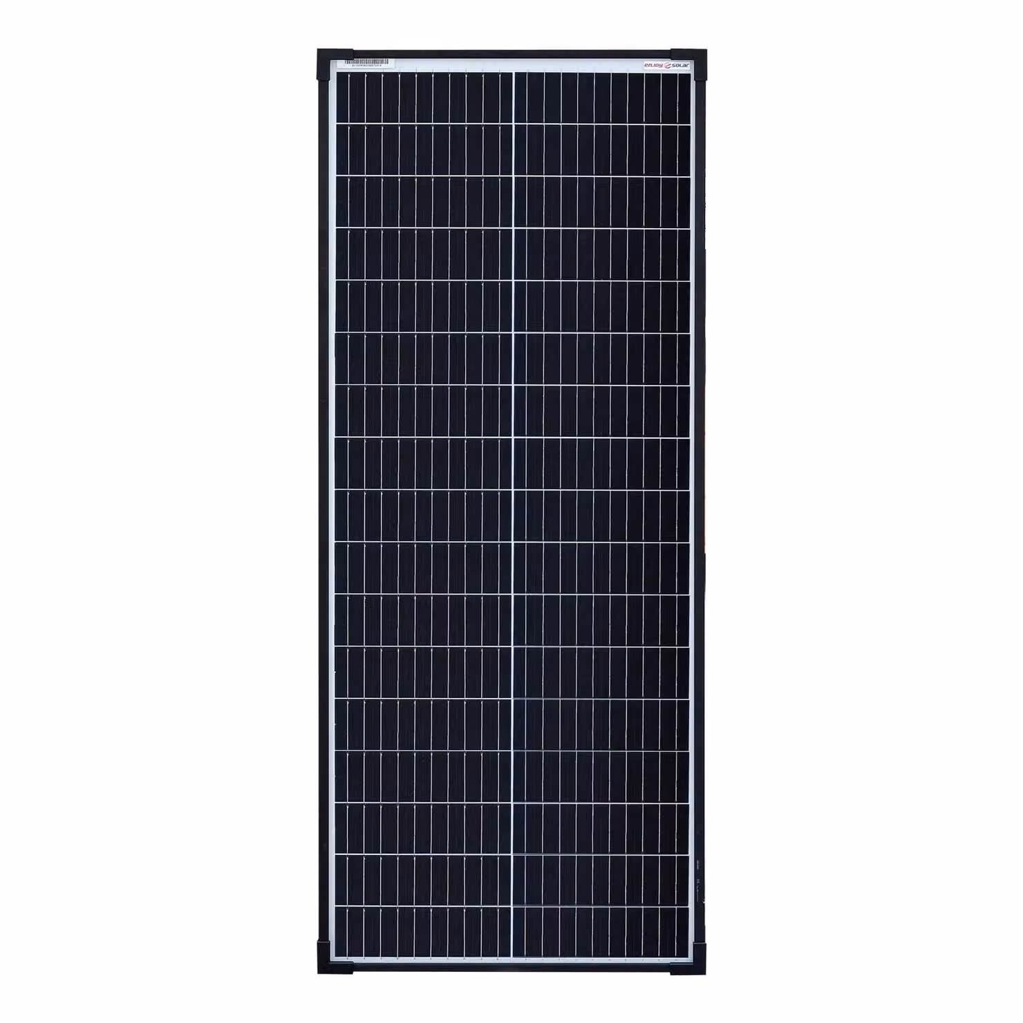 Pannello solare enjoy solar® Modulo solare monocristallino 80W 12V (cornice nera), celle Perc da 182 mm, IVA 0%.