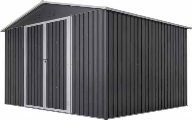 Capanno da Giardino in Metallo ¨C Minimal ¨C Antracite 300x252x191 cm per Esterno