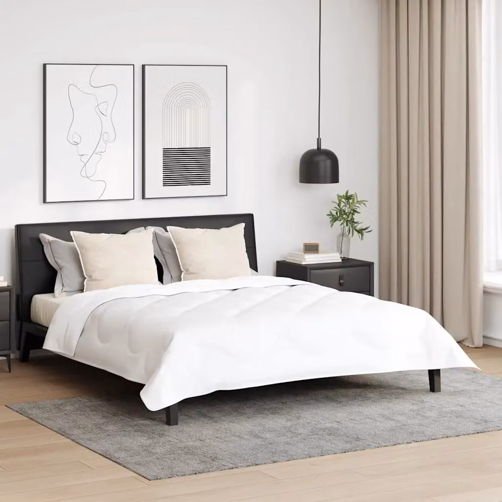Set di 2 cuscini vidaXL in cotone bianco, traspiranti e lavabili in lavatrice, L 70 cm x P 90 cm
