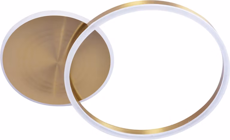 Lampada da soffitto a LED ROMAN 40W 4000K 3400lm in alluminio bianco-oro, dimensioni: 5x58x40 cm, IP20, Polux