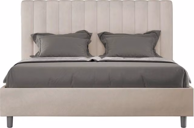 Letto Matrimoniale Francese 140x210 cm Senza Rete Agueda Sabbia