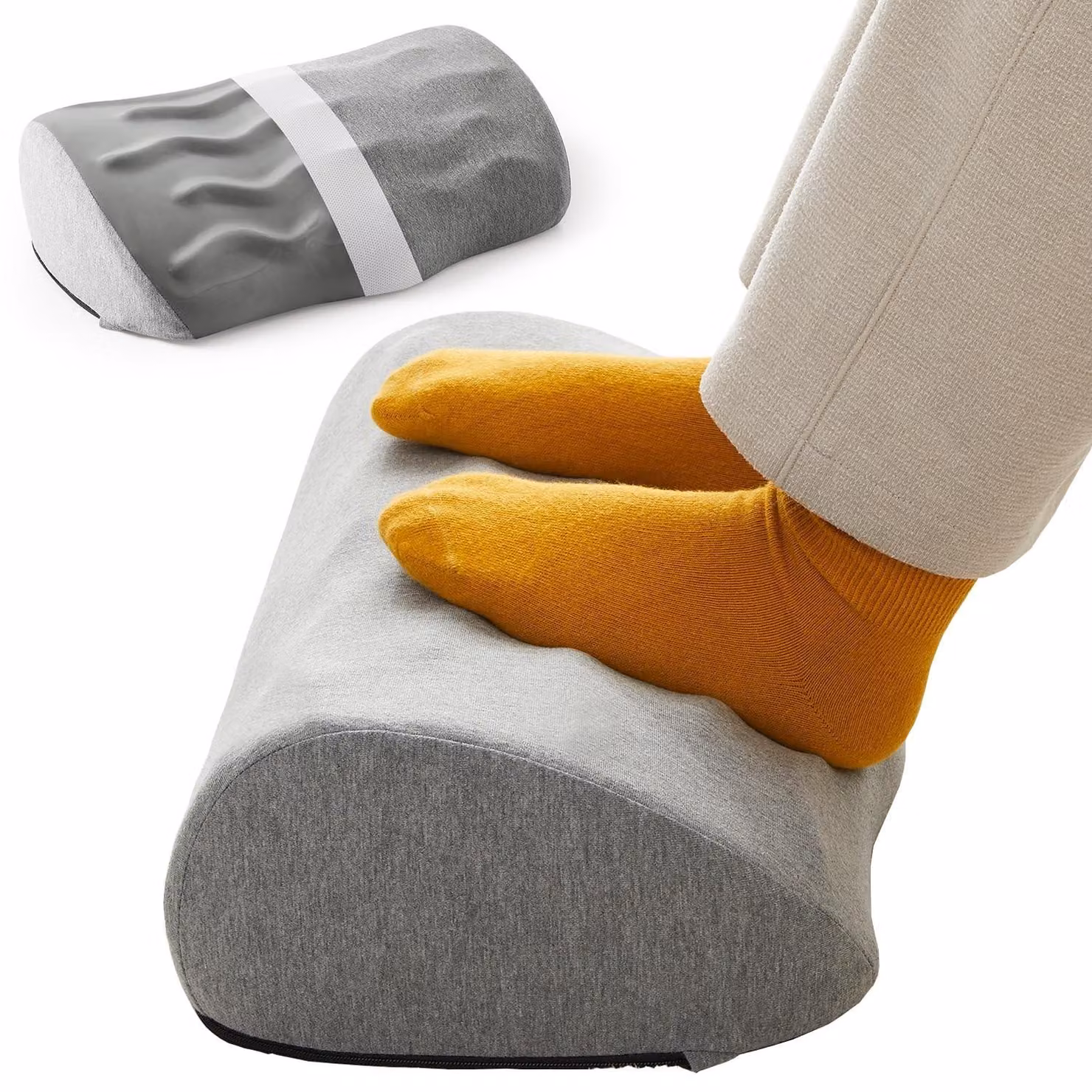 Omgoods - Poggiapiedi ergonomici in memory foam - Forma a cuneo per comfort e supporto