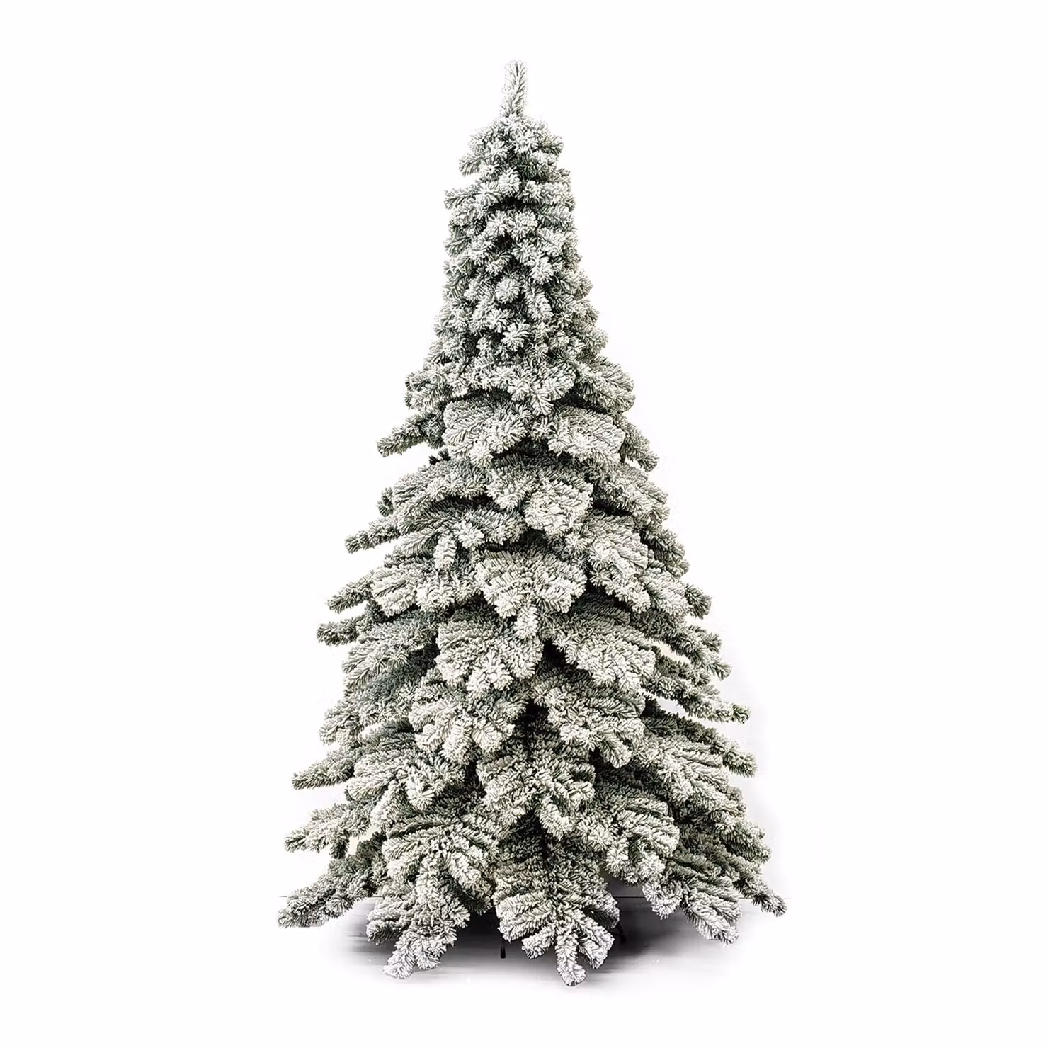 Albero di Natale Balcani Innevato VESTIAMO CASA, colore verde, H 240 cm, Diametro alla base: 146 cm