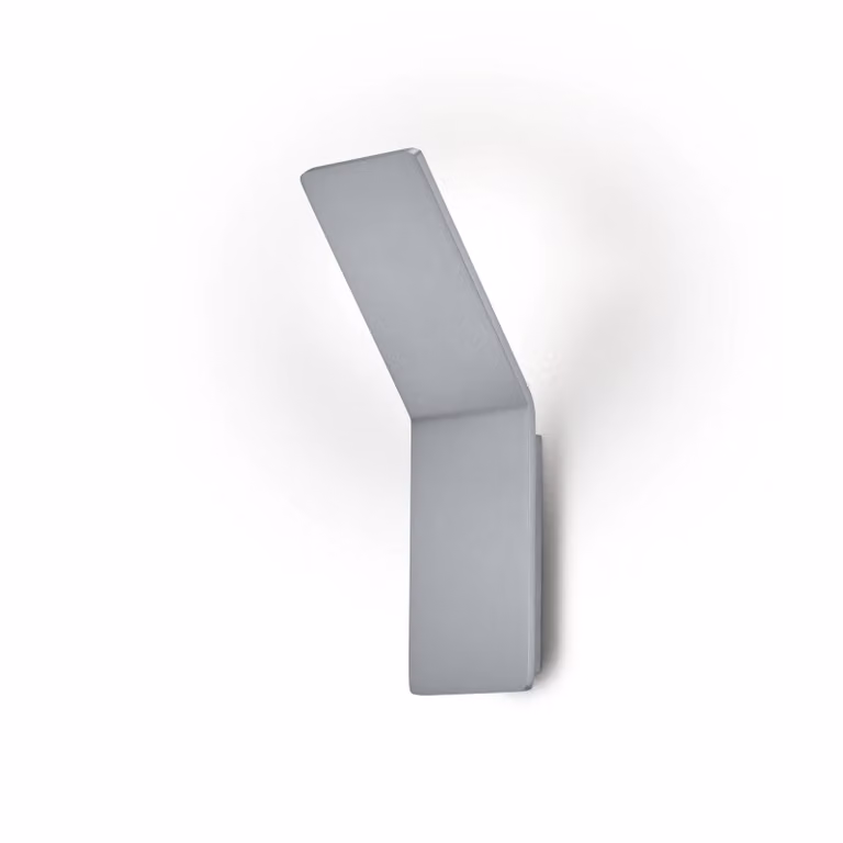 Knapstein Applique da parete a LED Ava, dimmerabile, Alluminio / Grigio / Zincato, Soggiorno / Sala da pranzo, Alluminio, Moderno, Applique a LED