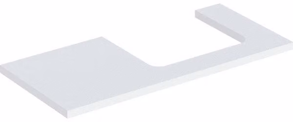 Geberit ONE Plan de lavabo, découpe à droite, 105x3x47 cm, 505.324.00.2, 505.324.00.2