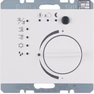 Berker 75441179 Termostato con interfaccia a pulsante, bianco polare, lucido Berker K.1