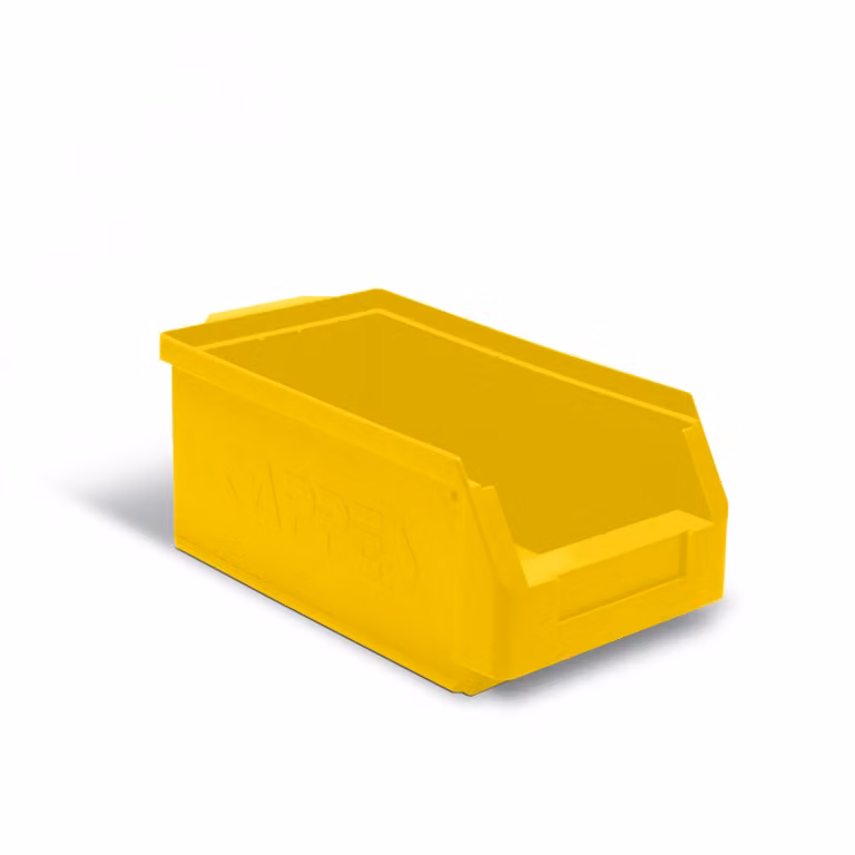 Scatola Protaurus aperta misura 4 in giallo 350x200x150mm
