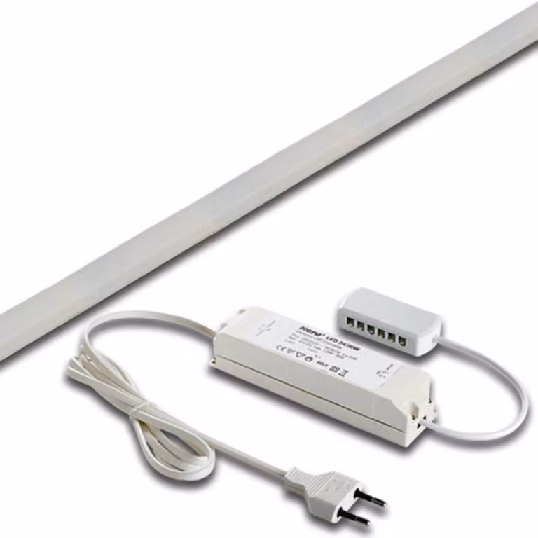 Hera Striscia LED Basic-Tape F, IP54, 3.000K, lunghezza 260cm dimmerabile, Bianco / Opale, Soggiorno / Sala da pranzo, Plastica, Moderno