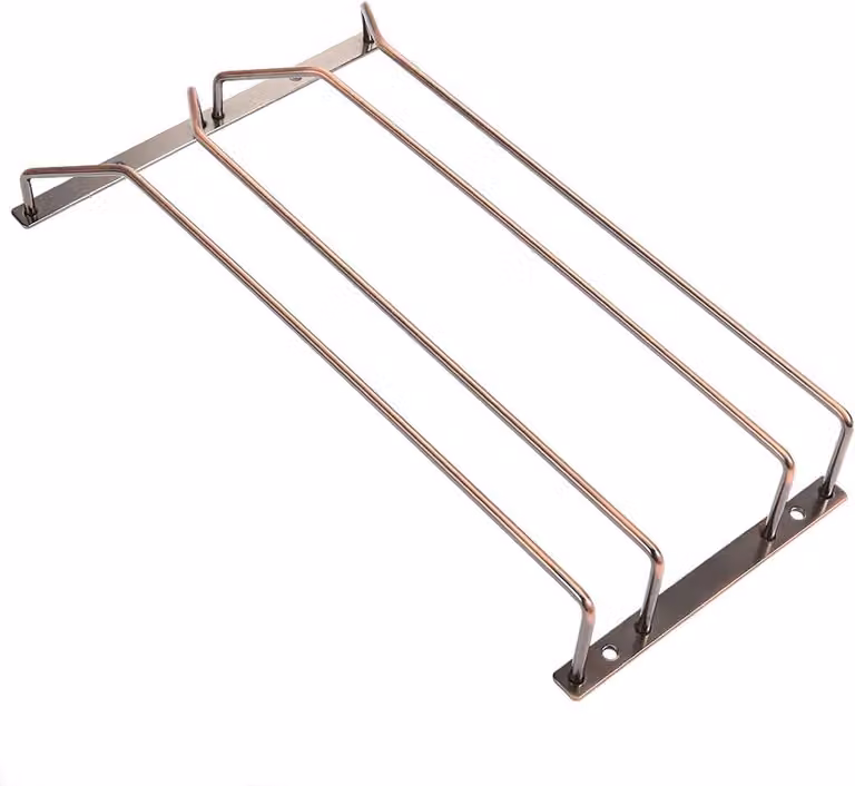 Portabicchieri da 35,5 cm, in bronzo, con 2 file, per la cucina