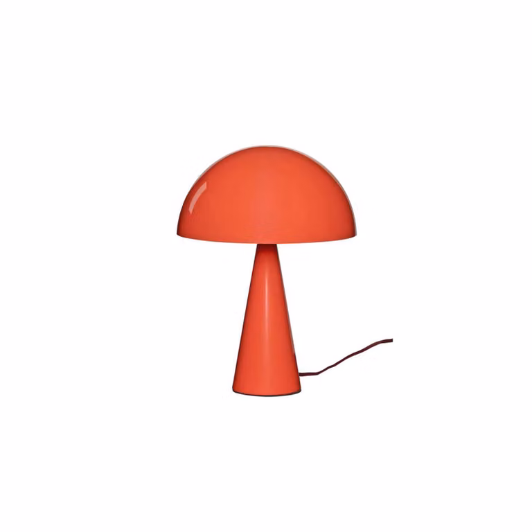 Hübsch Lampada da tavolo Mush Mini, Rosso, Camera da letto, Metallo, Moderno, Lampada da tavolo