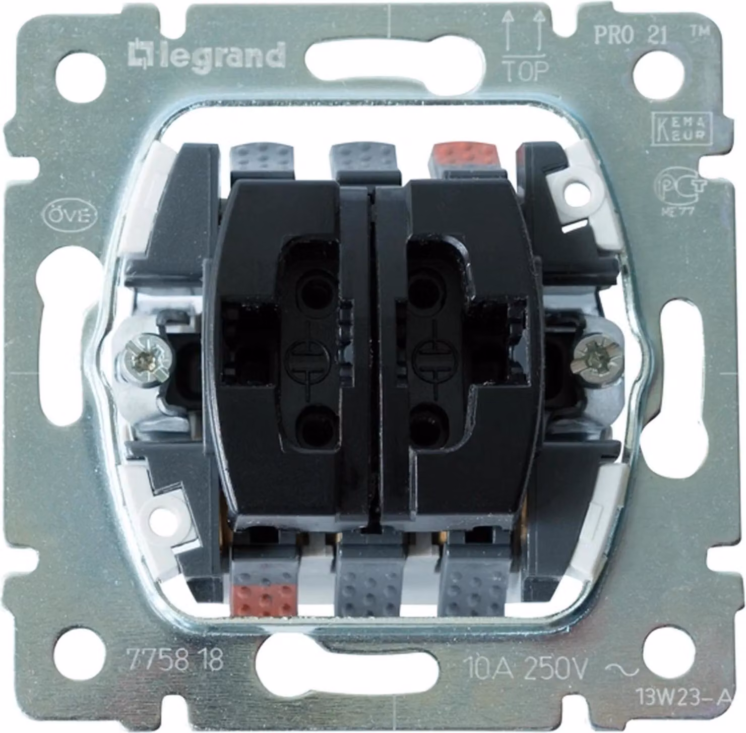 Legrand inserto, interruttore a bilanciere, doppio contatto in scambio, 1 pz.