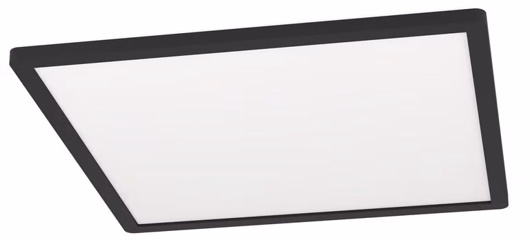 Eglo Plafoniera LED Minerario bianco nero 39 x 39 cm bianco caldo IP54
