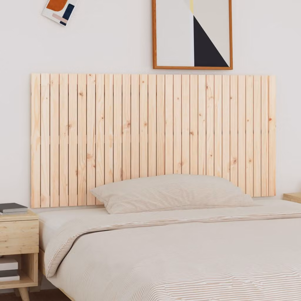 Testiera da parete vidaXL in legno massello di pino, L: 185 cm, H: 90 cm, P: 3 cm