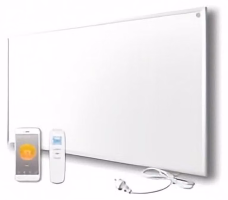 Pannello riscaldante a infrarossi da 1050W - Pannello riscaldante a grafene da parete - Stufa a basso consumo energetico con termostato