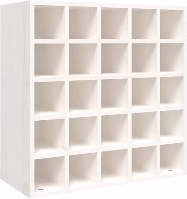Mobiletto per vino bianco in legno massello di pino bianco CFW6964346 L/P/H: 56 x 25 x 56 cm