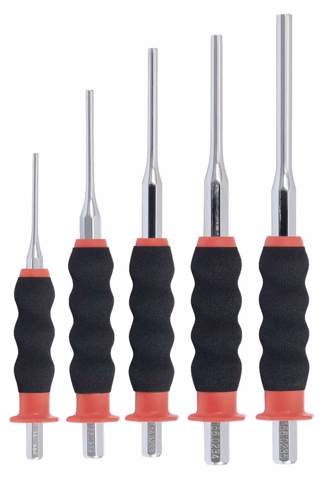 KS TOOLS Set di punzoni per deriva, CrMo, 5 pezzi cilindrici ( 156.0230 )