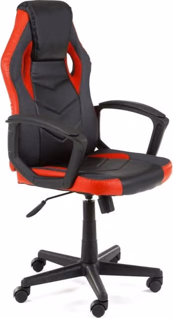 Sedia da gaming Akord FG19 Nero Rosso con poggiatesta e ruote multidirezionali – 1