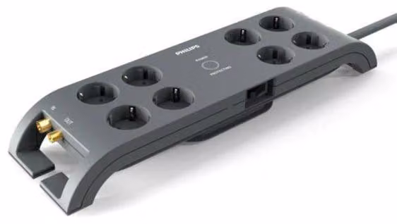 Limitatore di sovratensione Philips SPN5185A/58, nero, 2 m