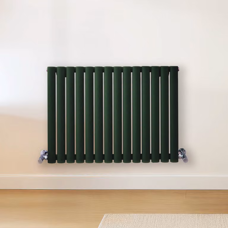 Radiatore di Design Orizzontale Verde (Evergreen) - 600mm x 826mm - Pannello Doppio  - Revive