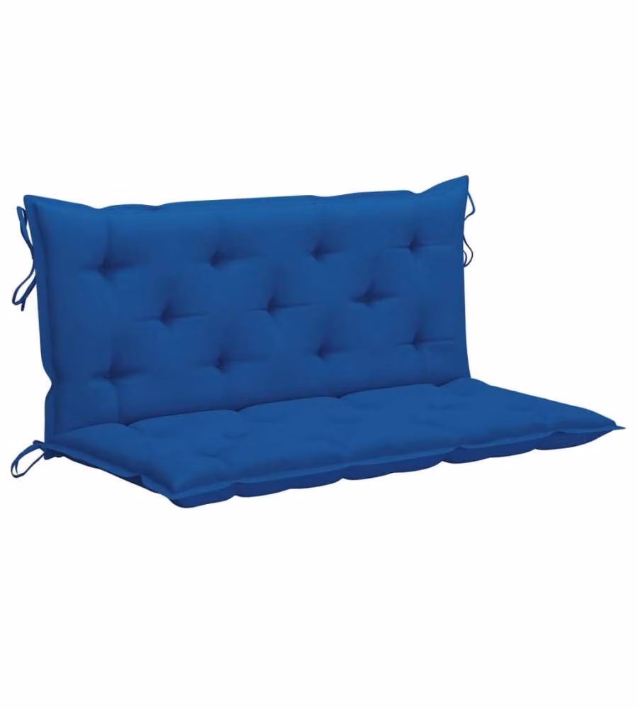 Set di 2 cuscini per panca vidaXL blu in tessuto Oxford impermeabile e traspirante L/P/H: 120 x 50 x 7 cm – 2