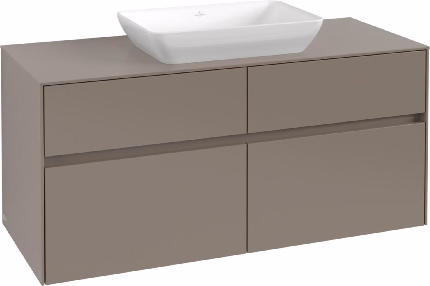 Mobile V&B Collaro 120x54,8x50cm, centro WT, rovere bianco