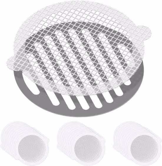 Set di adesivi per filtri di scarico con colla impermeabile per vasca da bagno, bagno, cucina, confezione da 30 pezzi, diametro 110 mm
