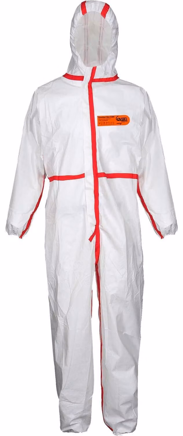 Tuta ASATEX CoverStar Plus® bianco/rosso taglia XXL - CS400/XXL