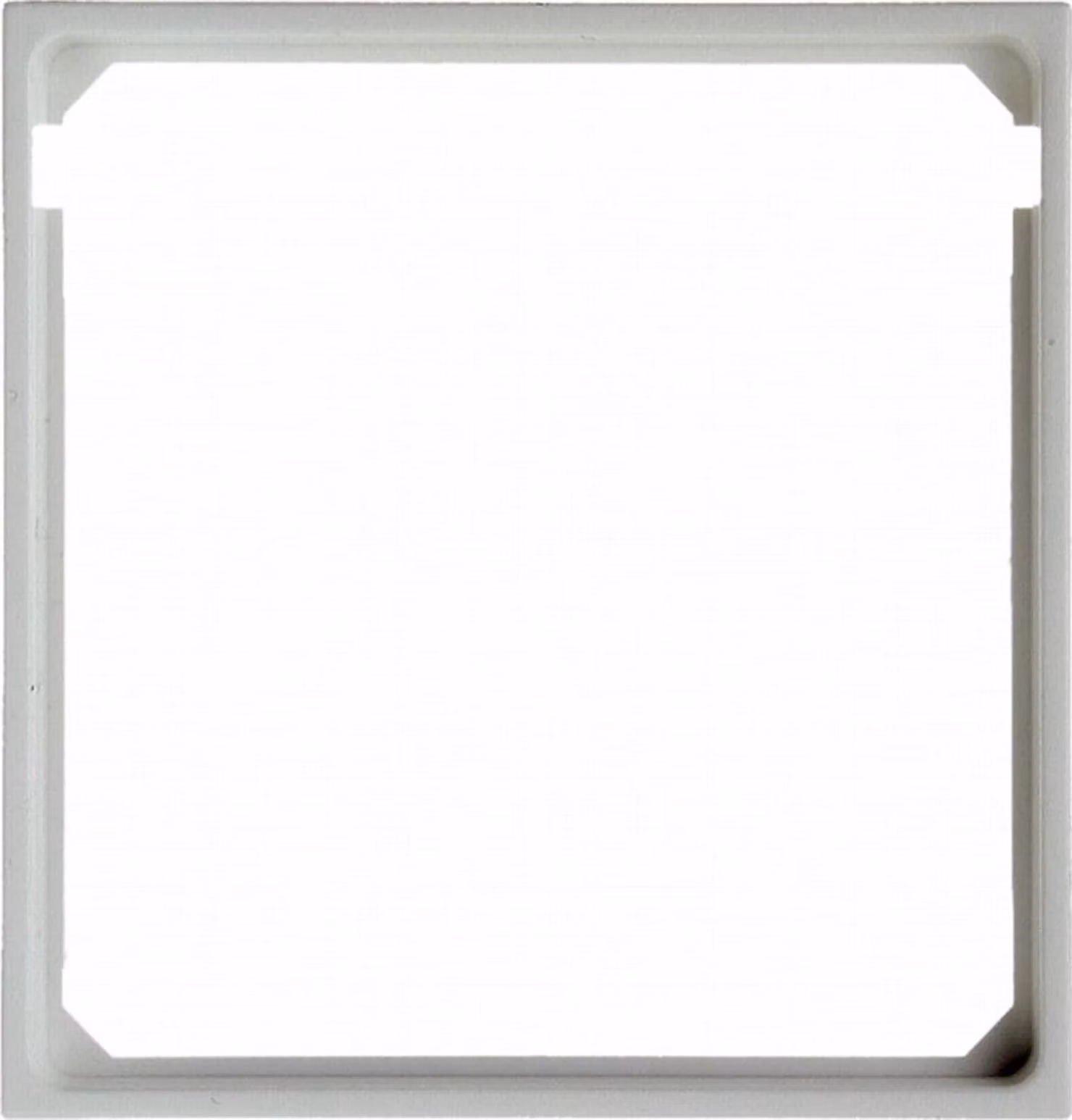 Berker 11098989 Anello intermedio per piastra centrale S1 bianco polare lucido