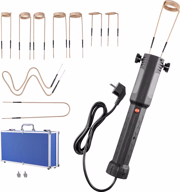 SucceBuy Riscaldatore a induzione per svitare le viti, 1100 W, set di riscaldatori magnetici, strumento per rimuovere le viti arrugginite, ausilio per le riparazioni in autofficina con 10 bobine riscaldanti