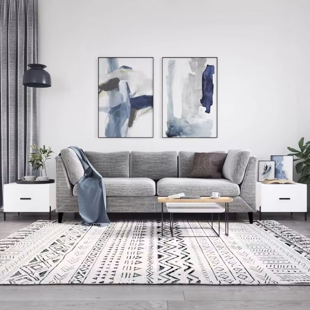 Maison Exclusive - Tavolini da salotto 2 pz. Bianco 50x50x40 cm Materiale ligneo