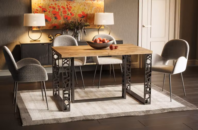 Tavolo da pranzo Endo-Moebel Ewerest fino a 130 cm - 310 cm tavolo da cucina allungabile con guide in metallo (rovere Craft)